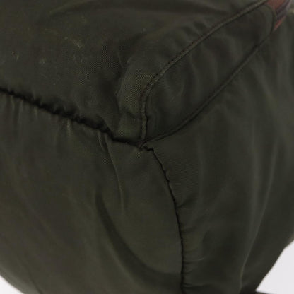 Prada Front Pocket Tessuto, Khaki, Nylon, Backpack
