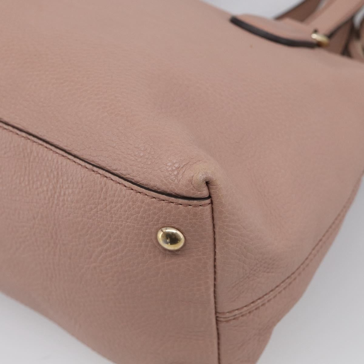Gucci Soho Convertible Soft Top Handle Leather, Pink, Leather, Handbag