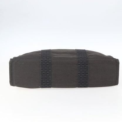 Hermes Fourre-tout Herline Canvas, Gray, Canvas, Tote Bag