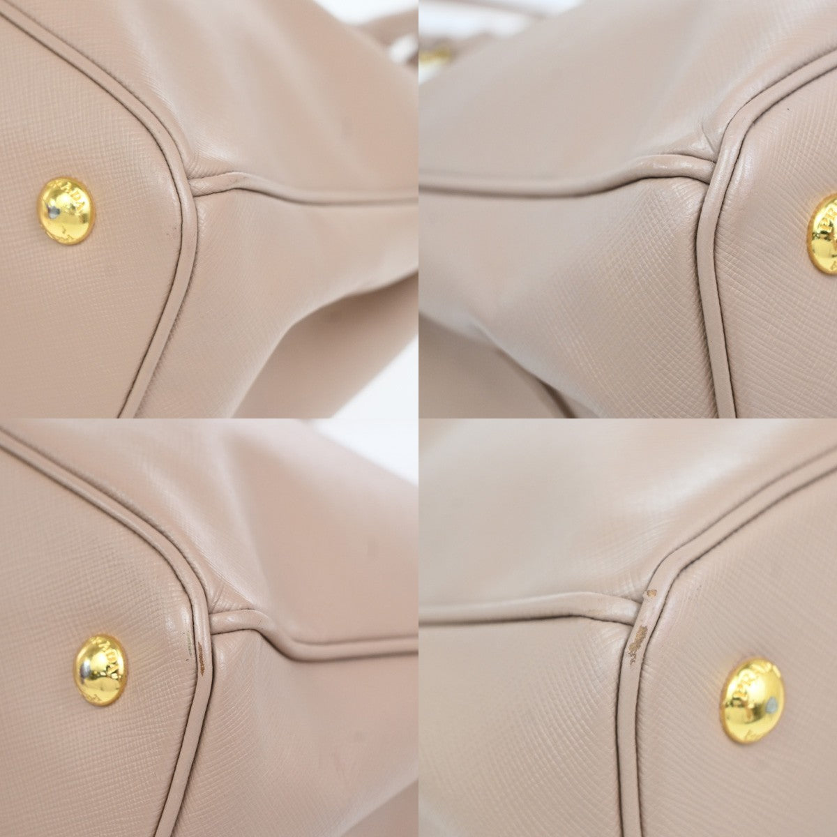 Prada Gardener's Saffiano Leather, Pink, Leather, Tote Bag
