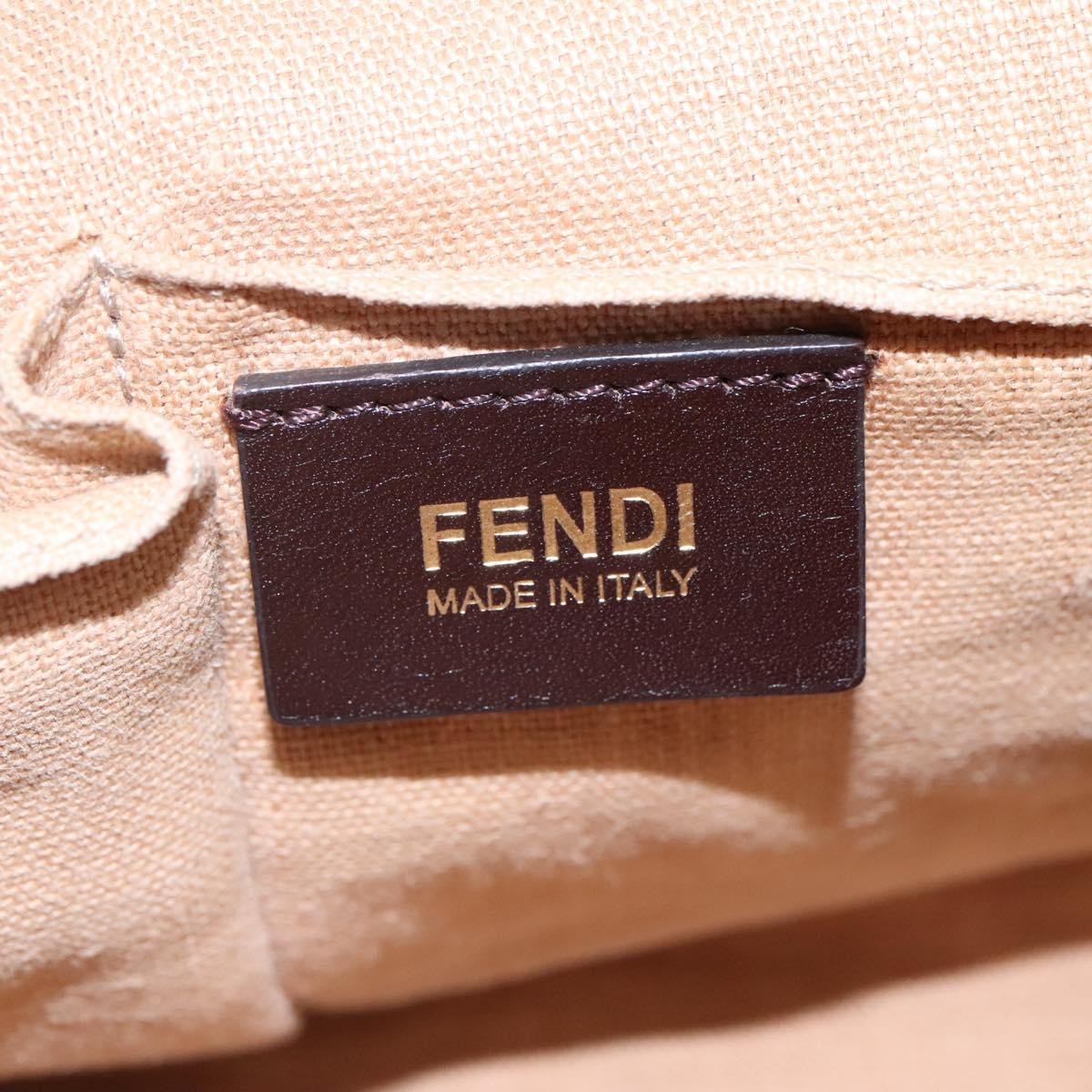 Fendi 2Jours Canvas, Beige, Canvas, Tote Bag