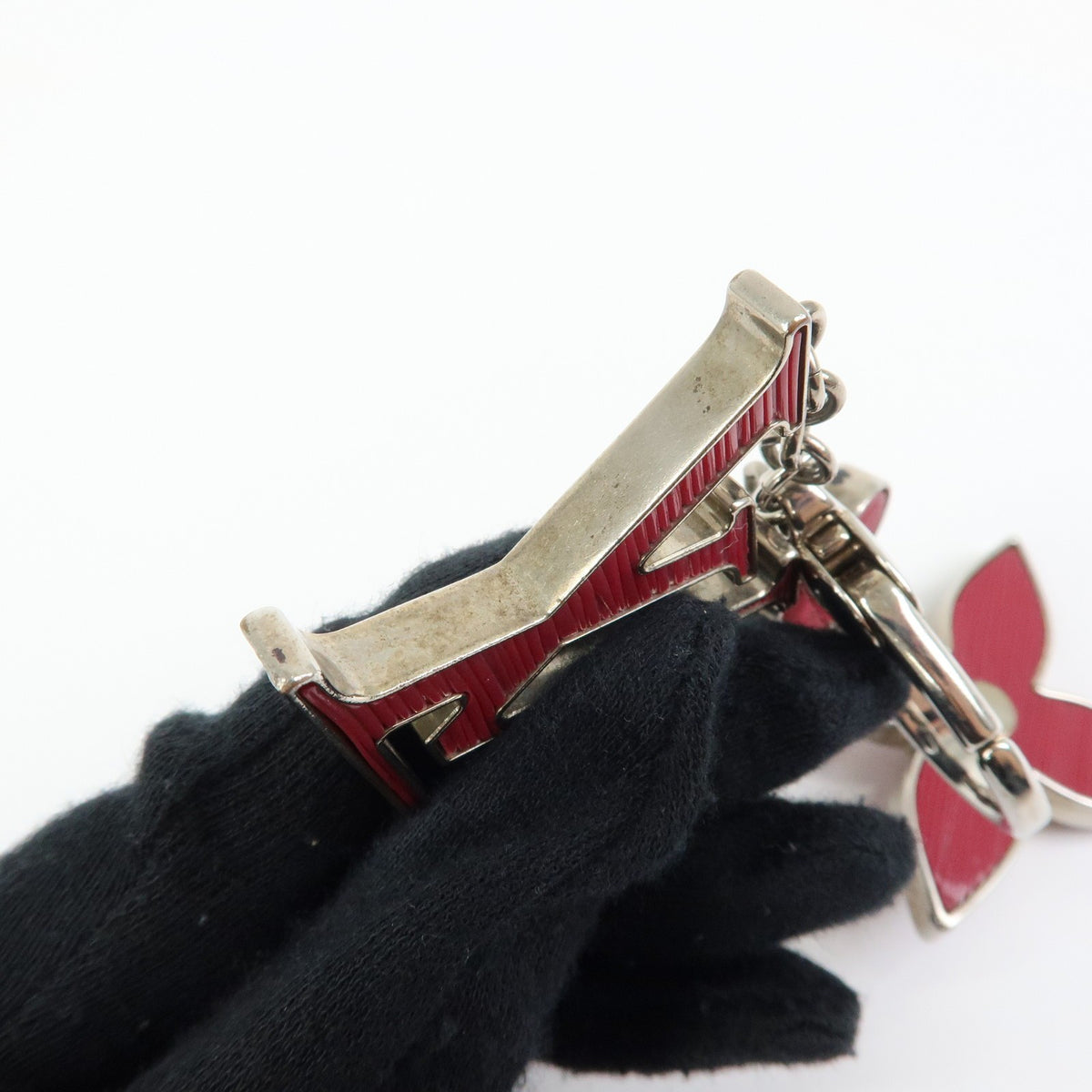 Louis Vuitton Fleur d'Epi Bag Charm Resin and Brass, Burgundy, Metal, Charm