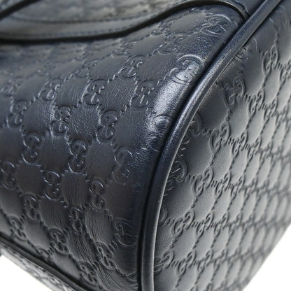 Gucci Convertible Dome Satchel Microguccissima Leather, Navy, Leather, Handbag