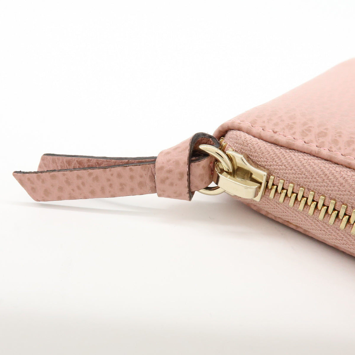 Gucci Swing Zip Around Leather, Pink, Leather, Wallet