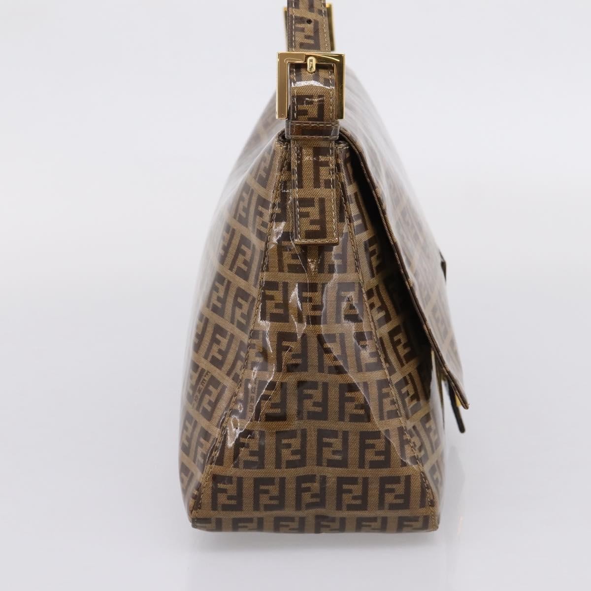 Fendi Baguette Patent Leather, Beige, Patent Leather, Handbag