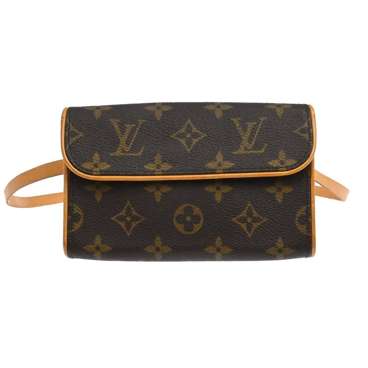 Louis Vuitton Florentine Pochette Monogram Canvas, Brown, Canvas, Clutch