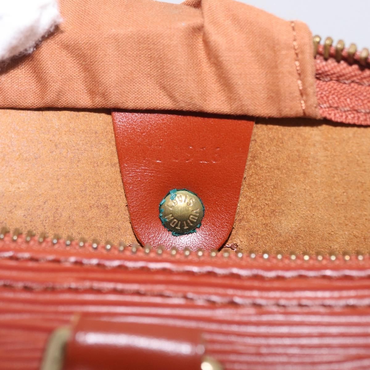 Louis Vuitton Speedy Epi Leather, Brown, Leather, Handbag
