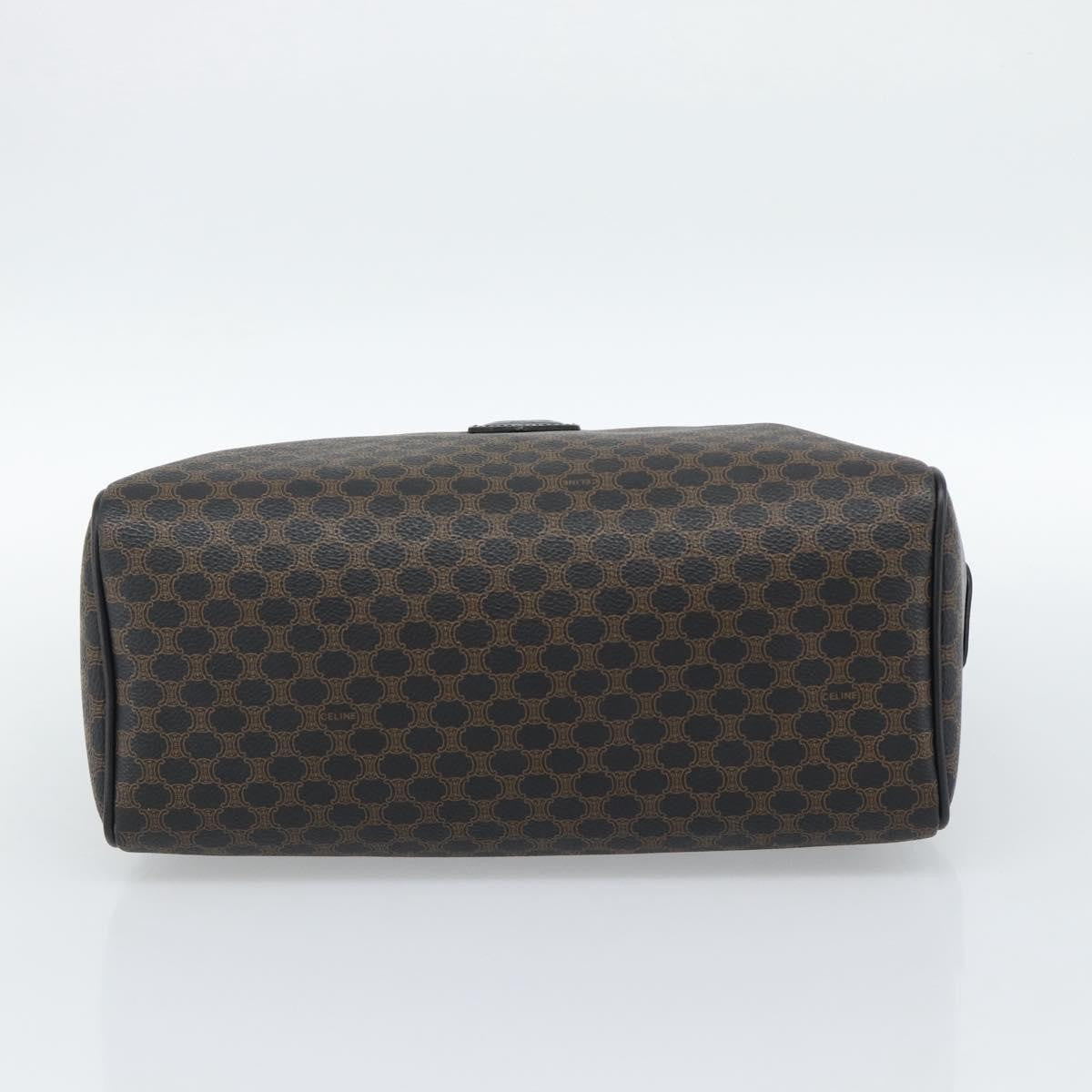 Celine Vintage Boston Macadam Coated Canvas, Black, Canvas, Handbag