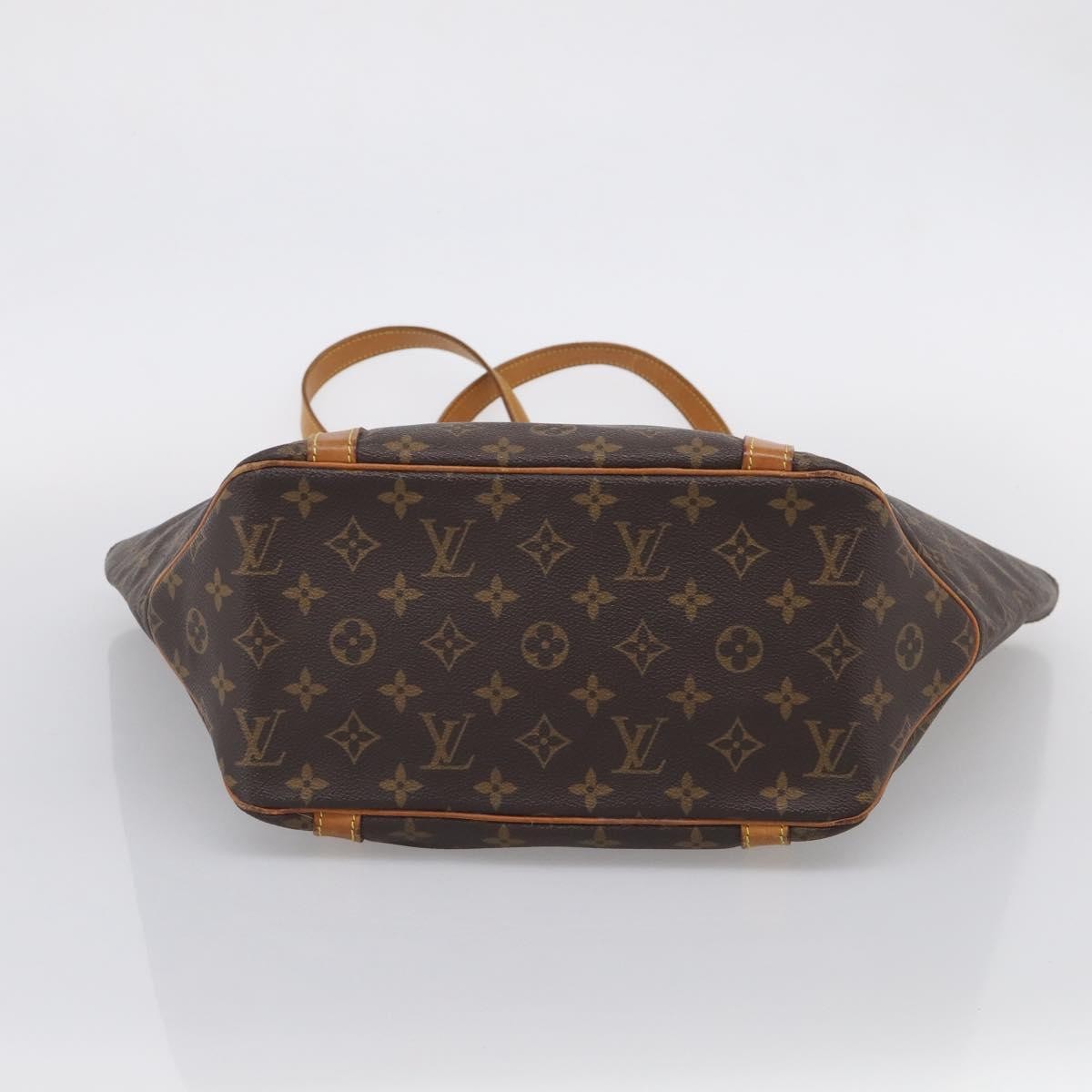 Louis Vuitton Shopping Sac Monogram Canvas, Brown, Canvas, Handbag