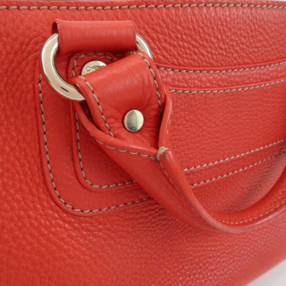 Celine Boogie Calfskin, Red, Leather, Handbag