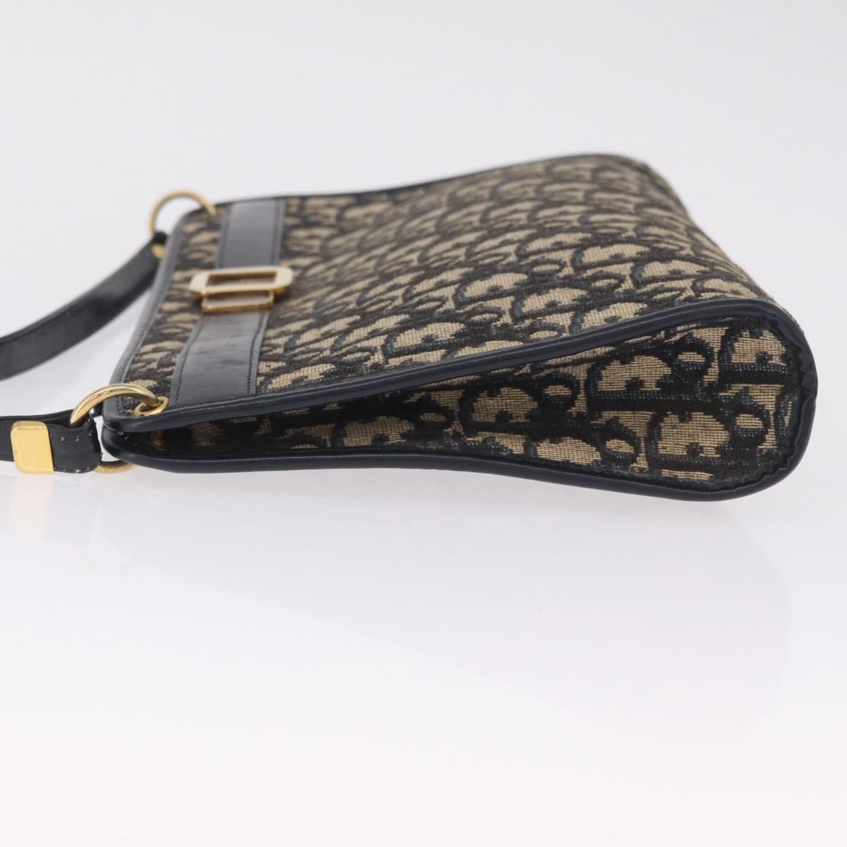Christian Dior Trotter shoulder Canvas, Navy, Canvas, Handbag