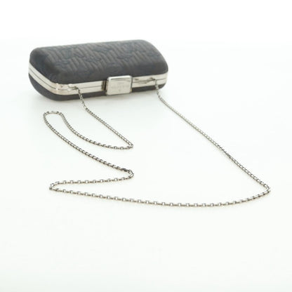 Louis Vuitton Motard Minaudiere Monogram Satin, Gray, Satin, Clutch