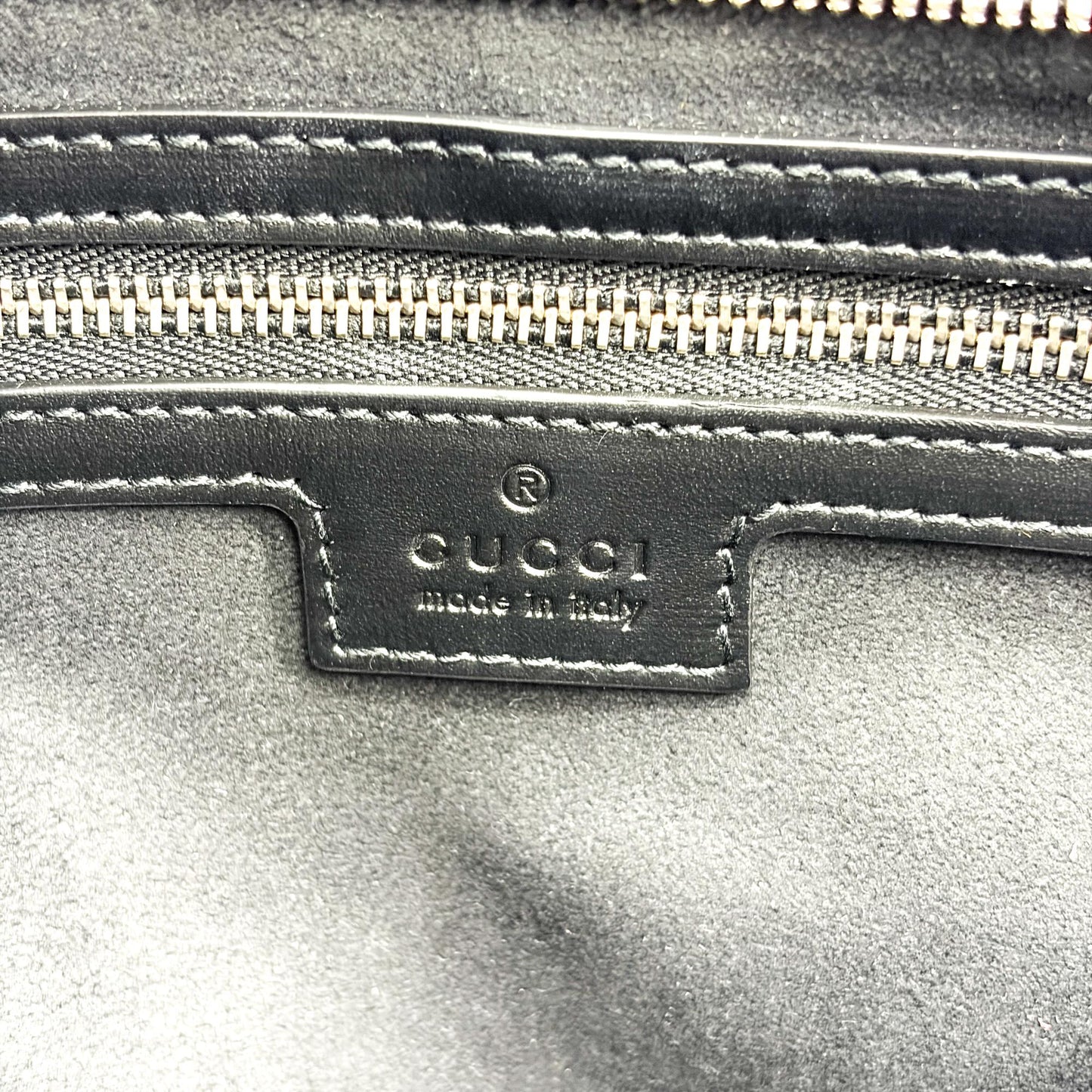 Gucci Petite GG Quilted Leather, Black, Leather, Tote Bag