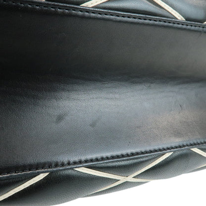 Louis Vuitton Doc Malletage Leather, Black, Leather, Handbag