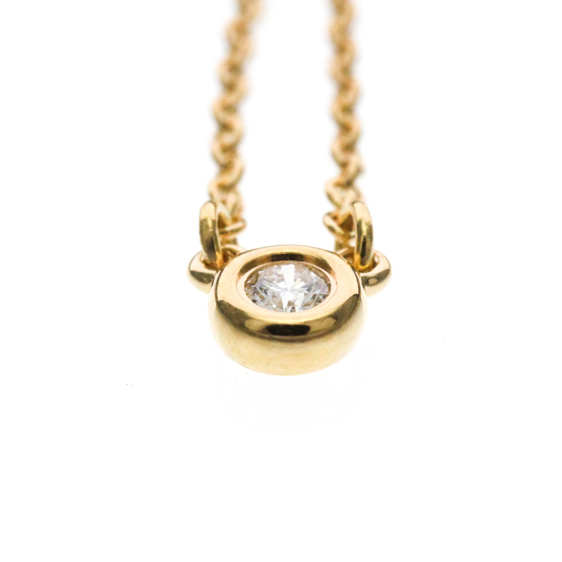 Tiffany & Co. Elsa Peretti Diamonds By The Yard 18K Pink Gold with Diamond, Gold, Pink Gold, Necklace