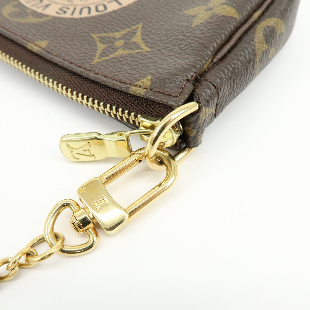 Louis Vuitton Pochette Accessoires Limited Edition Monogram Canvas, Brown, Canvas, Clutch