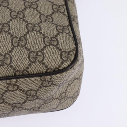 Gucci Front Zip Messenger GG Coated Canvas, Beige, Canvas, Crossbody Bag