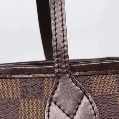 Louis Vuitton Neverfull Damier, Brown, Canvas, Tote Bag
