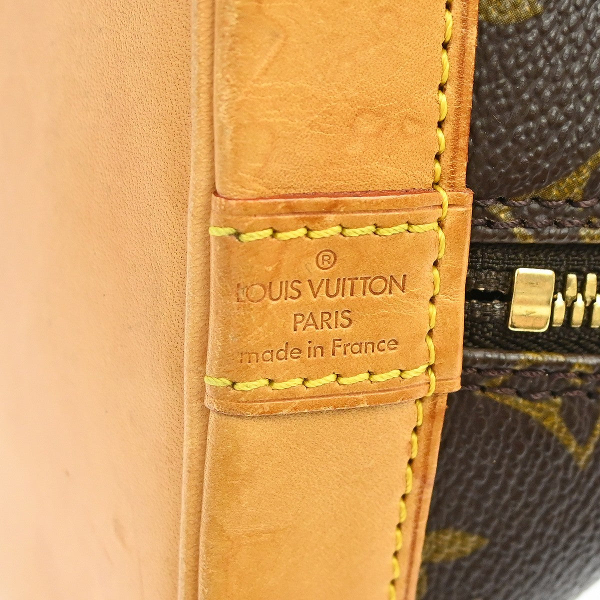 Louis Vuitton Alma Monogram Canvas, Brown, Canvas, Handbag