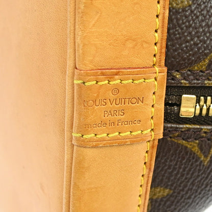 Louis Vuitton Alma Monogram Canvas, Brown, Canvas, Handbag