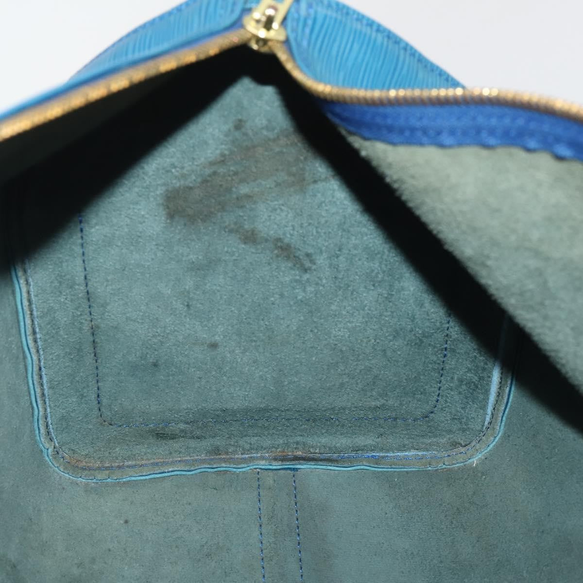 Louis Vuitton Keepall Bag Epi Leather, Blue, Leather, Travel Bag
