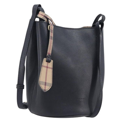 Burberry Lorne Bucket Leather, Black, Leather, Handbag