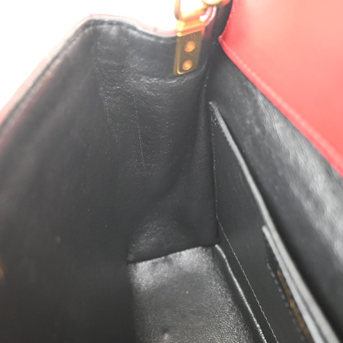 Saint Laurent Vicky Vertical Quilted Leather, Red, Leather, Crossbody Bag