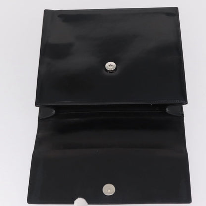 Chanel Vintage CC Box Flap Leather, Black, Patent Leather, Handbag