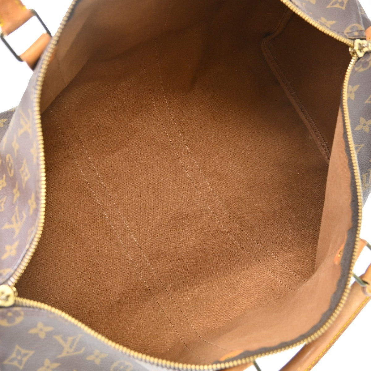 Louis Vuitton Keepall Monogram, Brown, Canvas, Travel Bag