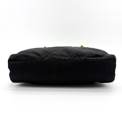 Prada Convertible Quilted Tessuto, Black, Nylon, Shoulder Bag