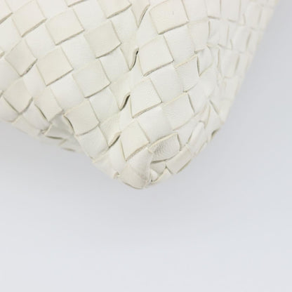 Bottega Veneta Capri Tote Intrecciato Nappa, White, Leather, Tote Bag
