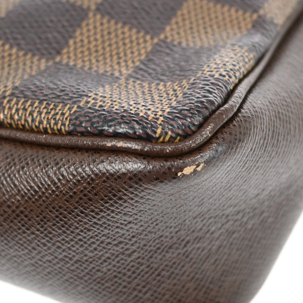 Louis Vuitton Trousse Make Up Damier Canvas, Brown, Canvas, Clutch