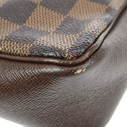 Louis Vuitton Trousse Make Up Damier Canvas, Brown, Canvas, Clutch