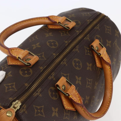 Louis Vuitton Speedy Handbag Monogram Canvas, BROWN, CANVAS, Handbag