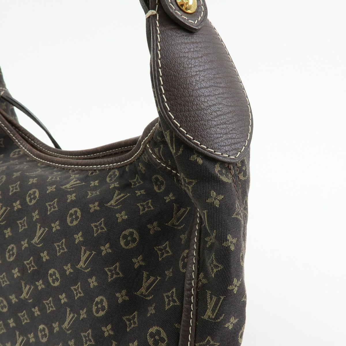 Louis Vuitton Manon Mini Lin, Brown, Canvas, Handbag