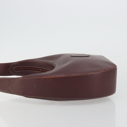 Cartier Vintage must de Cartier Leather, Burgundy, Leather, Shoulder Bag