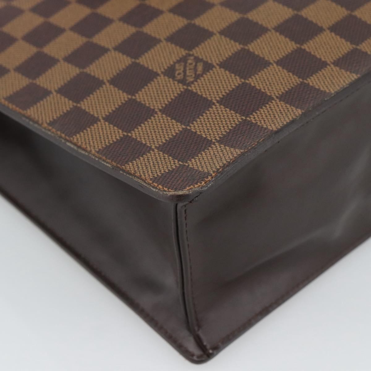 Louis Vuitton Venice Sac Plat Damier, Brown, Canvas, Handbag