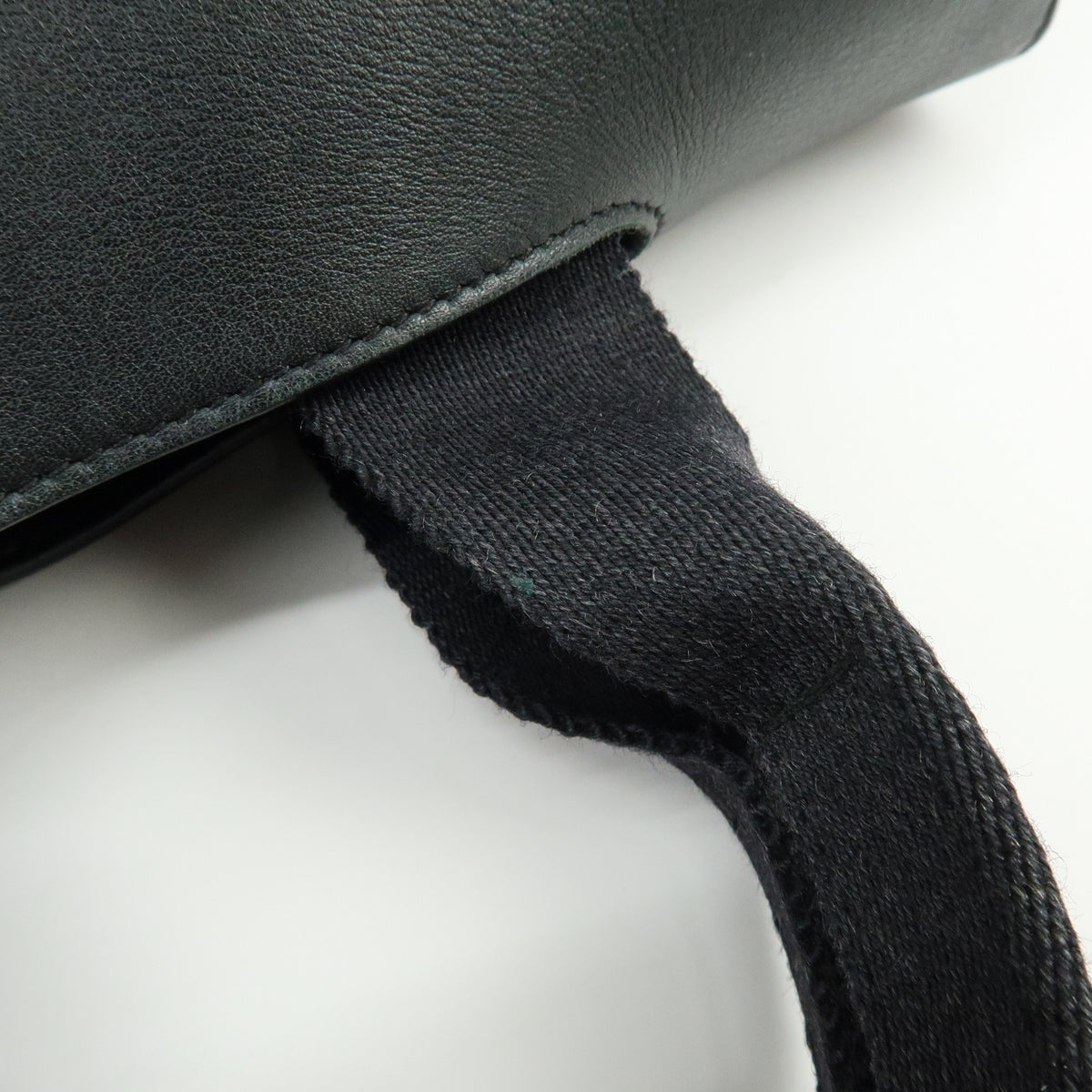 Hermes Valparaiso Toile and Leather, Black, Canvas, Handbag