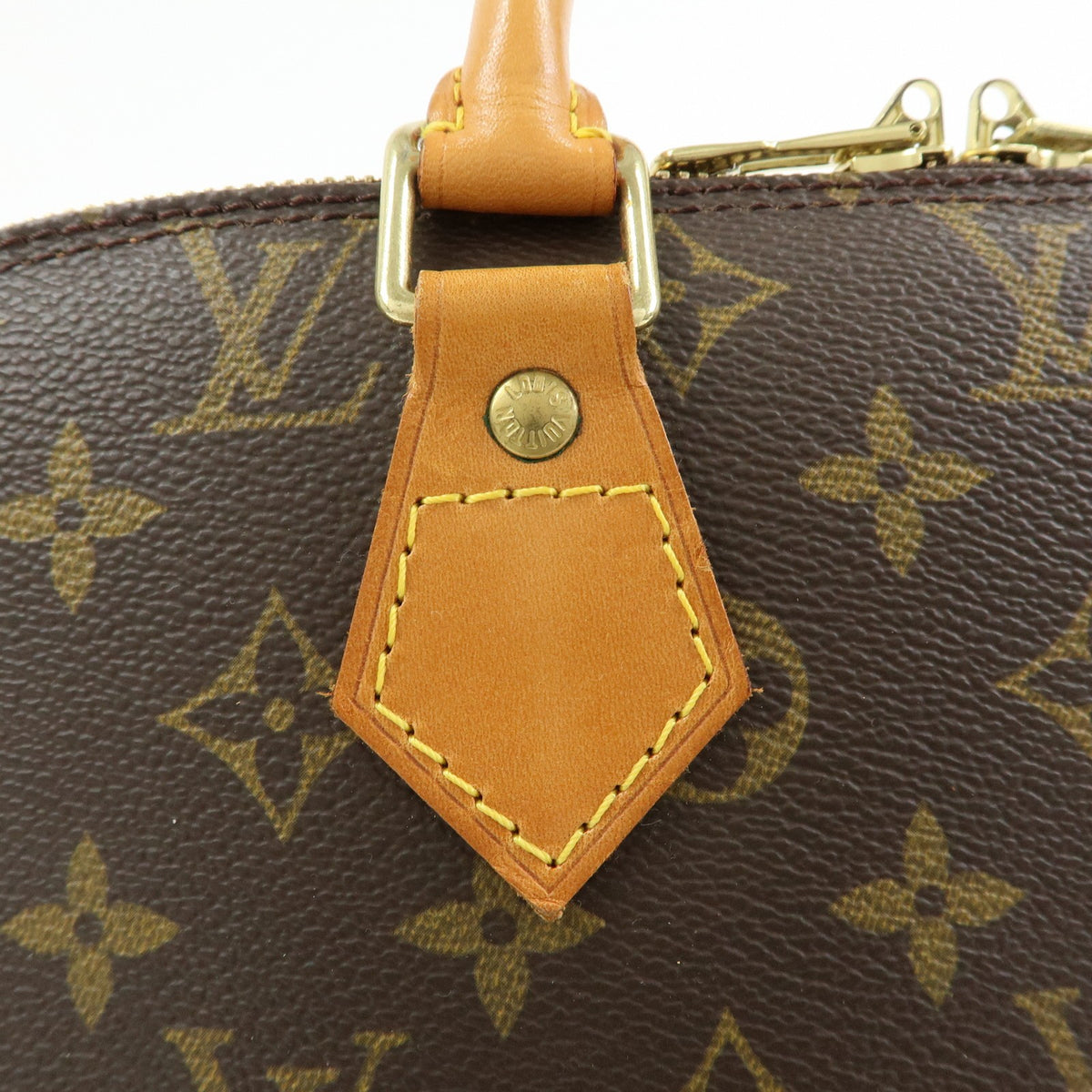 Louis Vuitton Alma Monogram Canvas, Brown, Canvas, Handbag