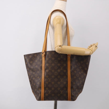 Louis Vuitton Shopping Sac Monogram Canvas, Brown, Canvas, Handbag