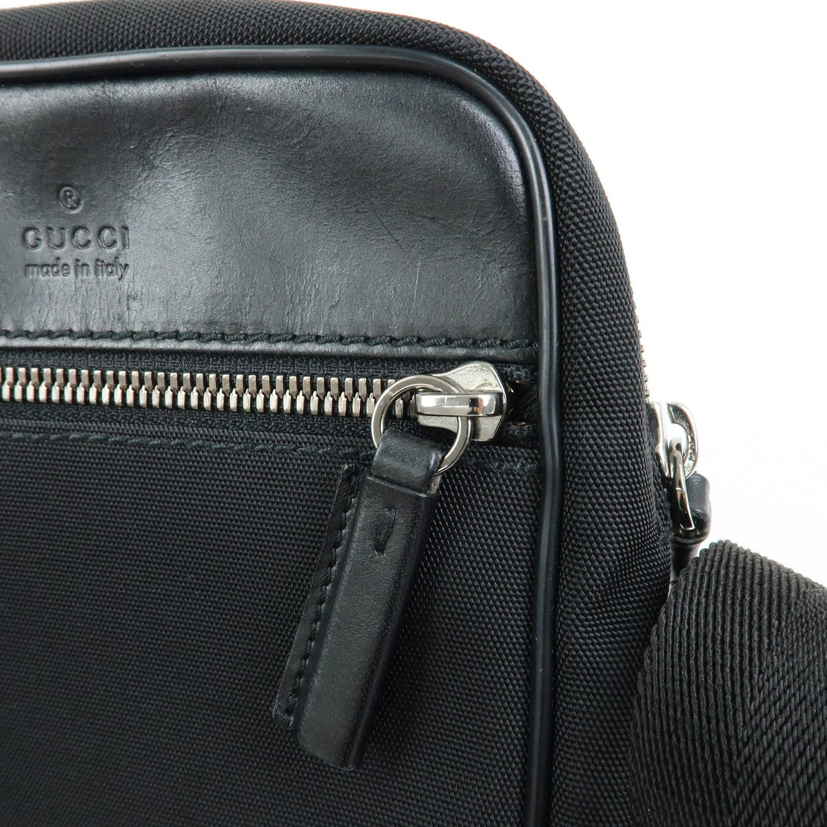 Gucci Shoulder Canvas, Black, Canvas, Shoulder Bag