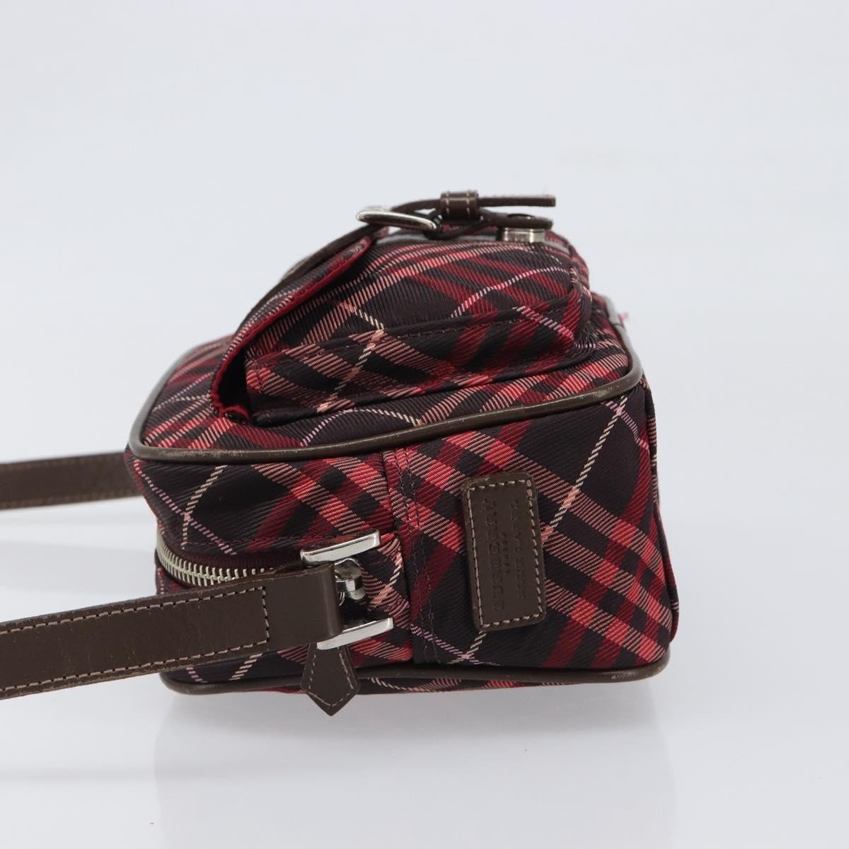 Burberry Nova Check Blue Label Nylon, Burgundy, Nylon, Shoulder Bag