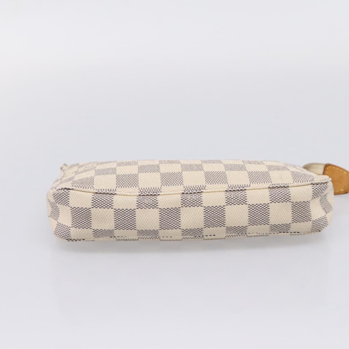 Louis Vuitton Pochette Accessoires NM Damier, White, Canvas, Clutch