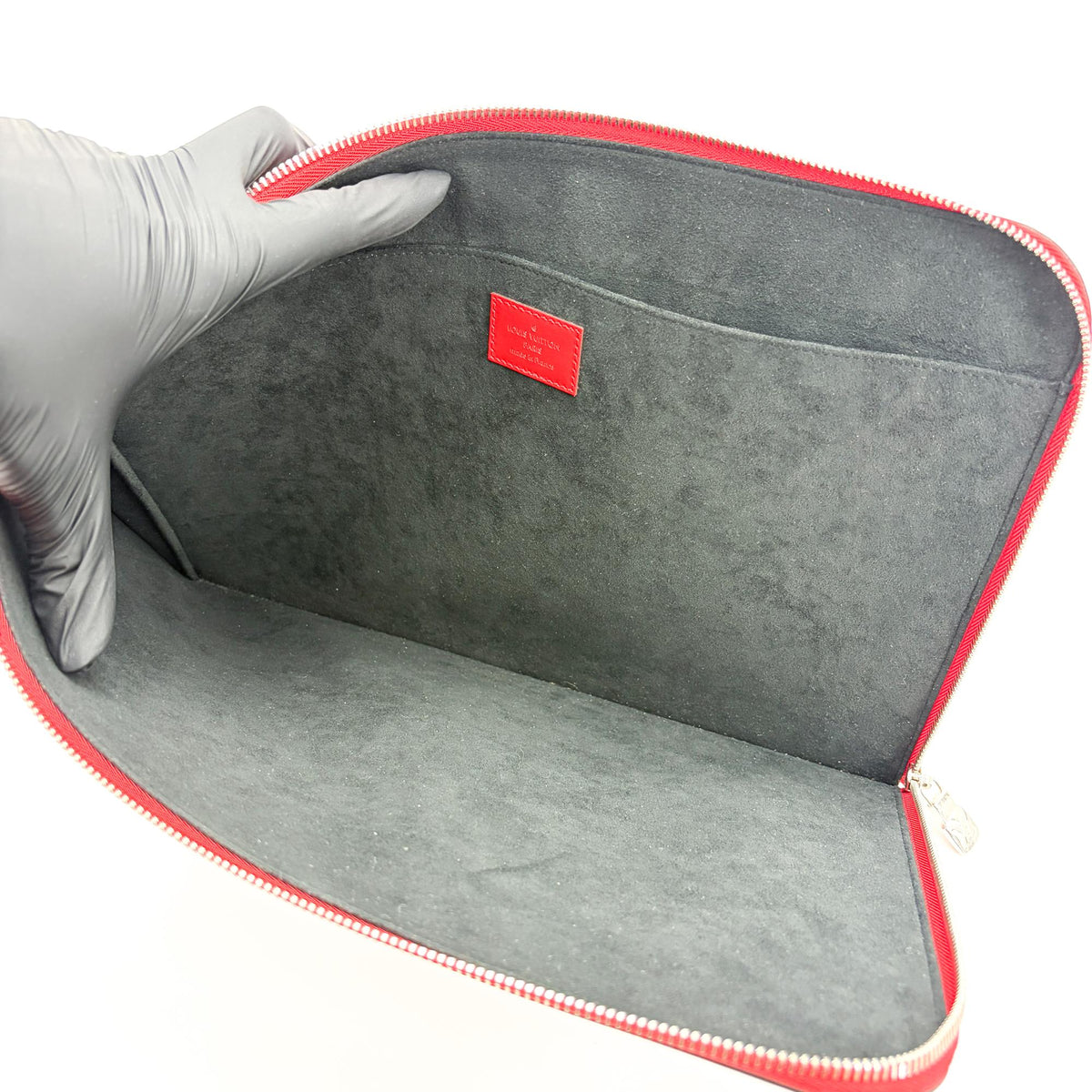 Louis Vuitton Pochette Jour Limited Edition Supreme Epi Leather, Red, Leather, Clutch