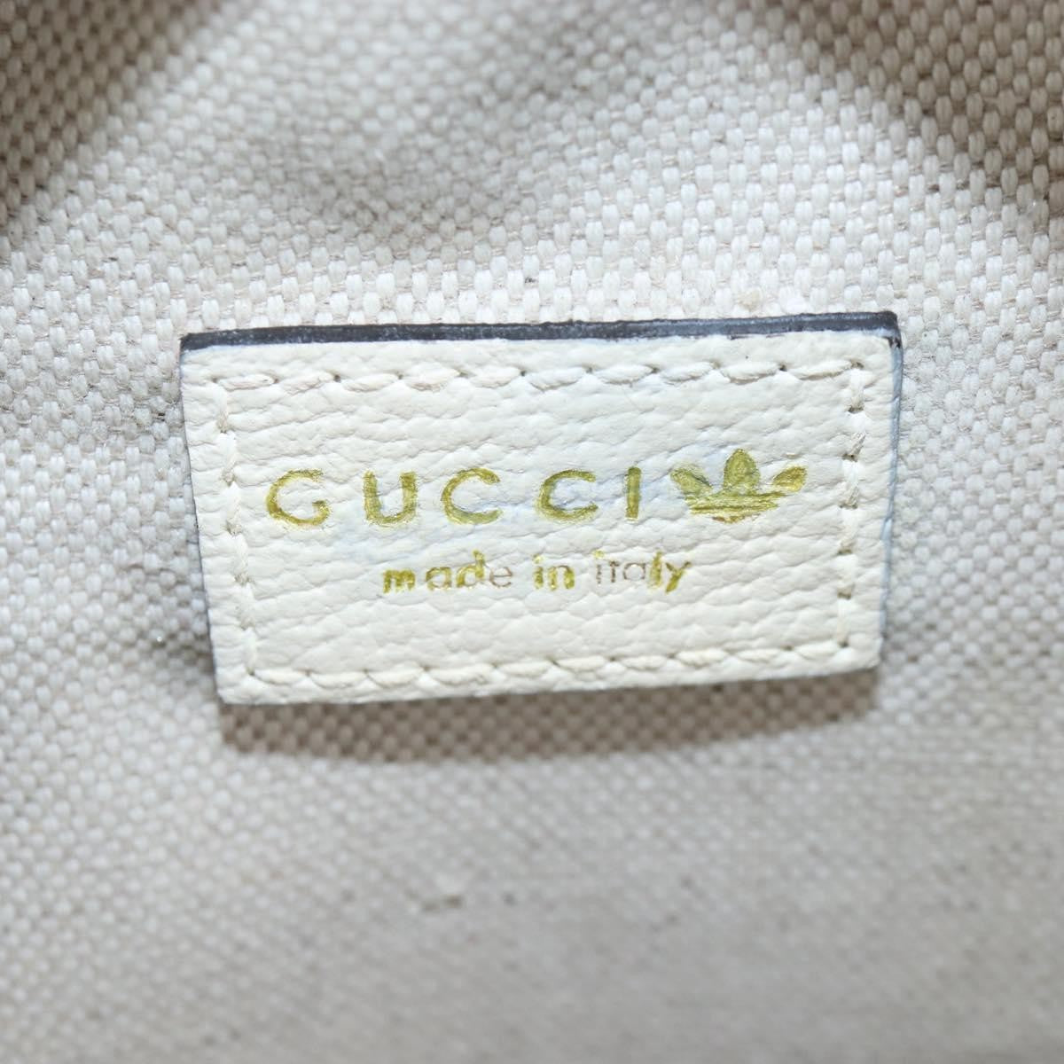 Gucci x adidas Ophidia Round Leather, White, Leather, Crossbody Bag