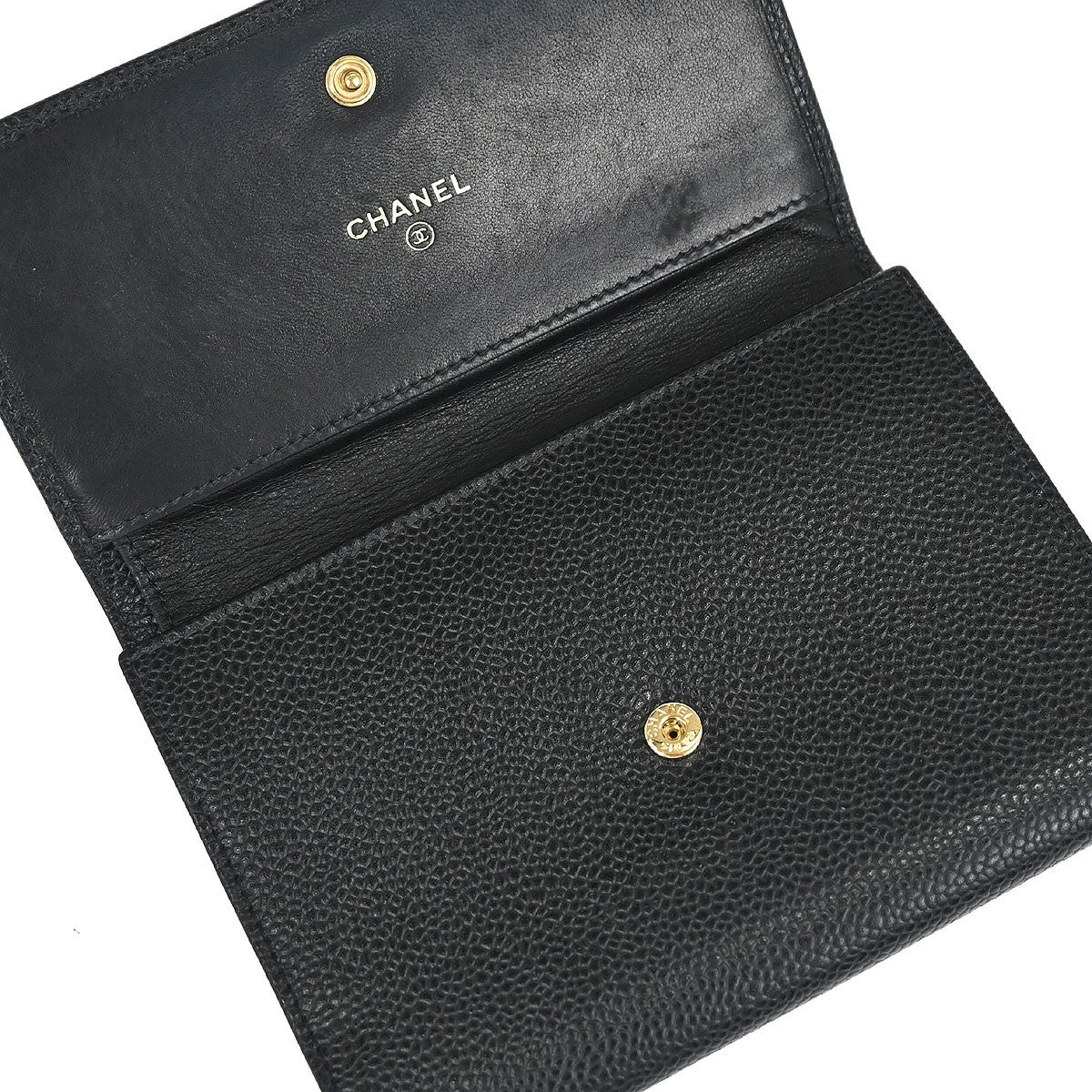 Chanel Timeless CC French Caviar, Black, Calfskin, Wallet