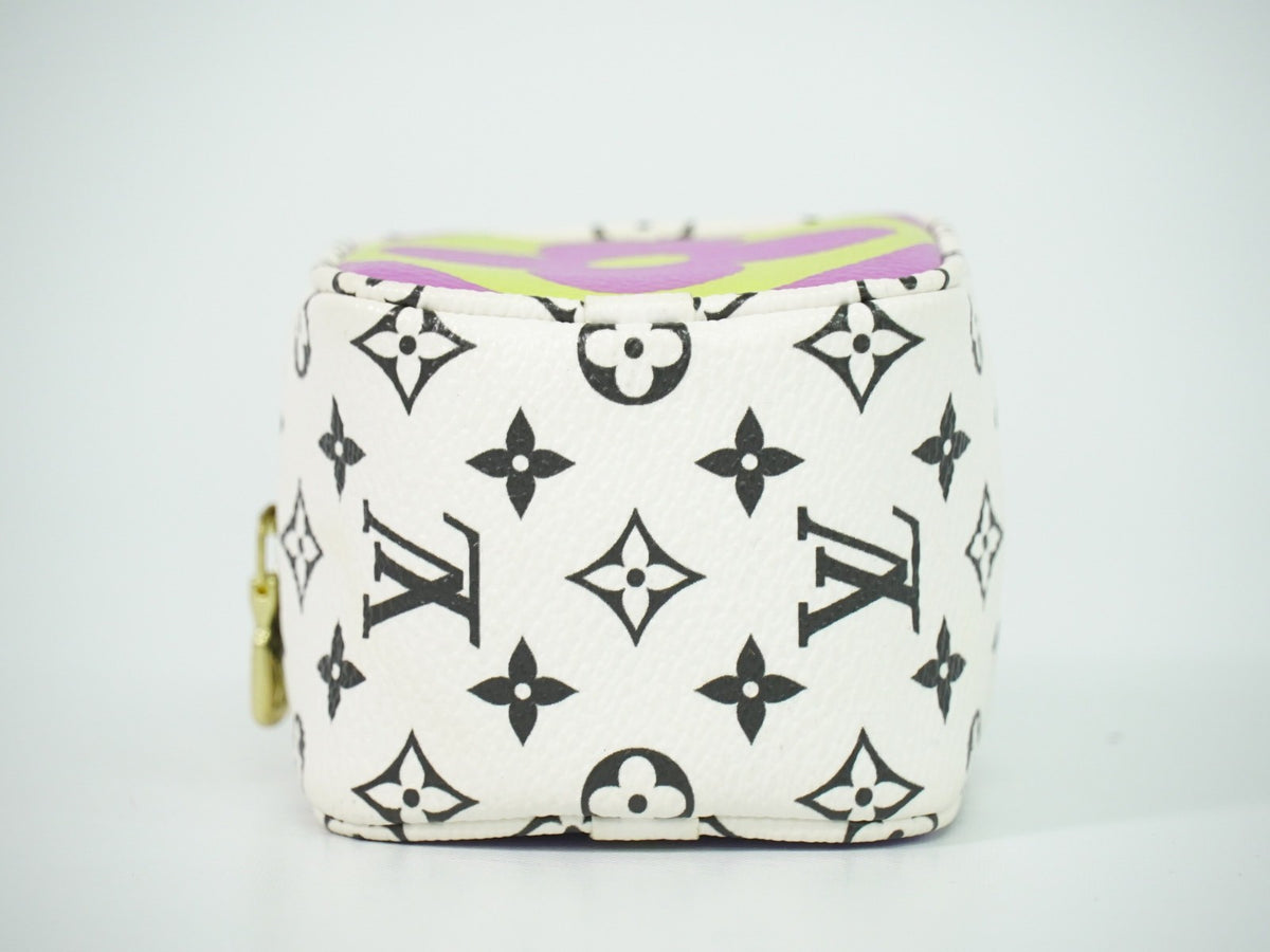 Louis Vuitton Cube Coin Purse Limited Edition Colored Monogram Giant, Multicolour, Canvas, Clutch