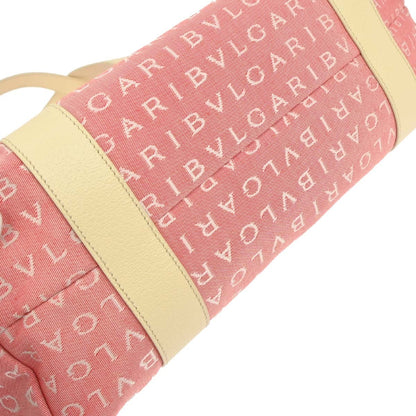 Bvlgari Logomania Canvas, Pink, Canvas, Tote Bag