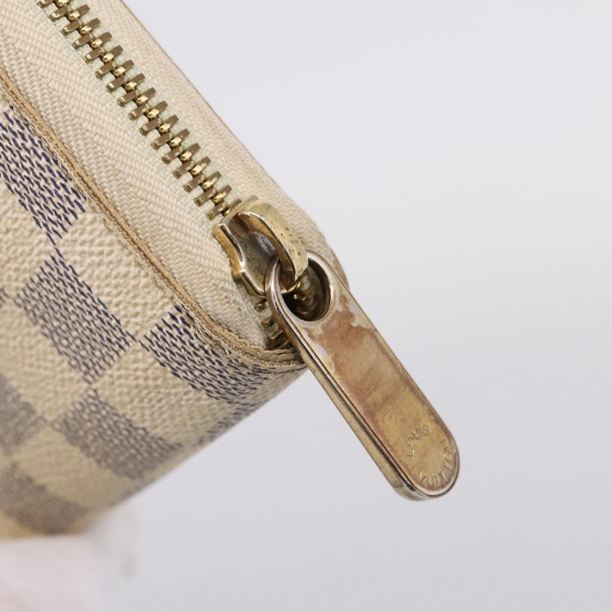 Louis Vuitton Zippy Organizer Damier, White, Canvas, Wallet