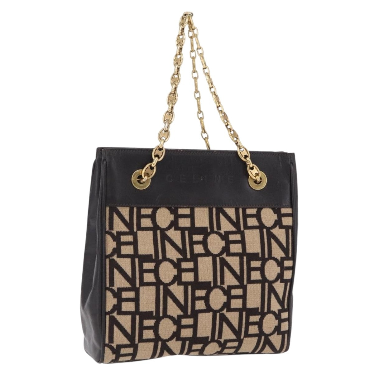 Celine Tote Leather, Beige, Leather, Tote Bag